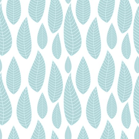Abstract Natural Seamless Background with Leaves. Vector Illustrationのイラスト素材