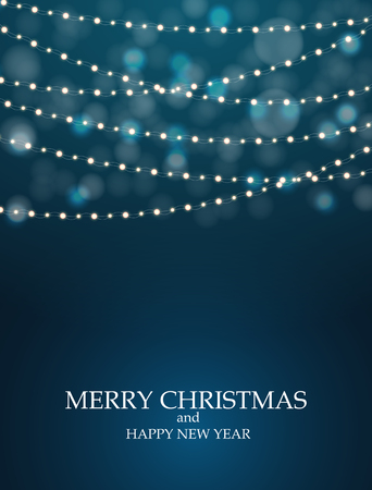 Abstract Winter New Year and Merry Christmas Natural Background. Vector Illustrationのイラスト素材
