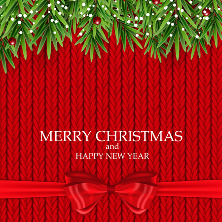 Abstract Holiday New Year and Merry Christmas Background. Vector Illustrationのイラスト素材