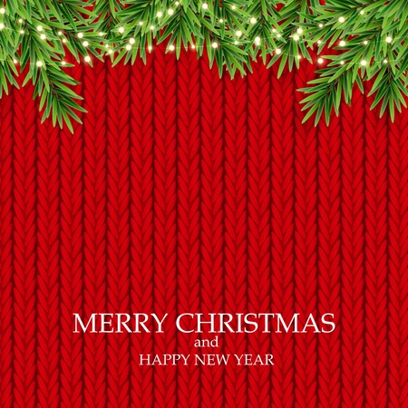 Abstract Holiday New Year and Merry Christmas Background. Vector Illustrationのイラスト素材