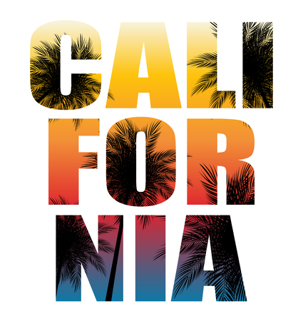 Abstrat California Palm Background Vector Illustration EPS10のイラスト素材