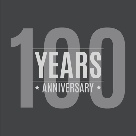 Template Logo 100 Years Anniversary Vector Illustration EPS10のイラスト素材