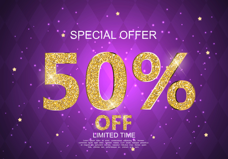 Special offer Sale Background Vector Illustrationのイラスト素材