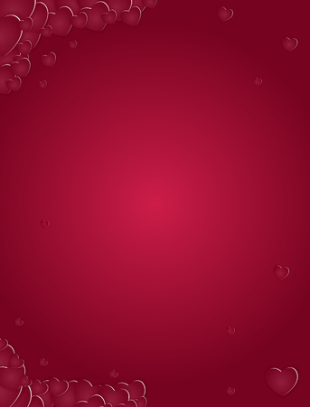 Happy Valentines Day Card with Heart. Vector Illustrationのイラスト素材