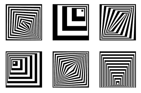 Hypnotic Fascinating Abstract Image.Vector Illustration. EPS10のイラスト素材