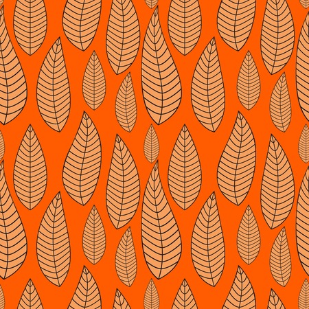 Abstract Natural Seamless Background with Leaves. Vector Illustration EPS10のイラスト素材