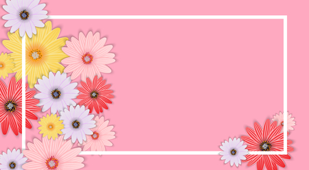Abstract Flower Background Template. Vector Illustration EPS10のイラスト素材
