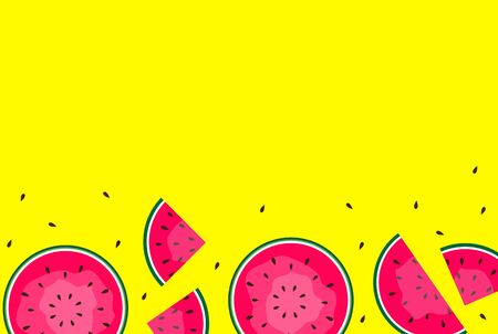 Abstract Summer Background with Watermelon. Vector Illustration. EPS10のイラスト素材