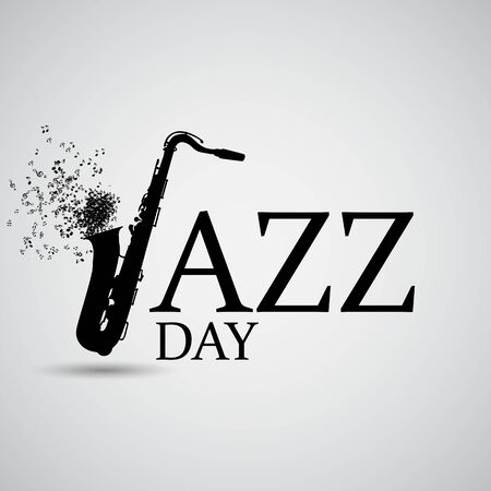 Jazz Day Background. Vector Illustrationのイラスト素材