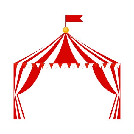 Tent circus icon on white background. Vector Illustrationのイラスト素材