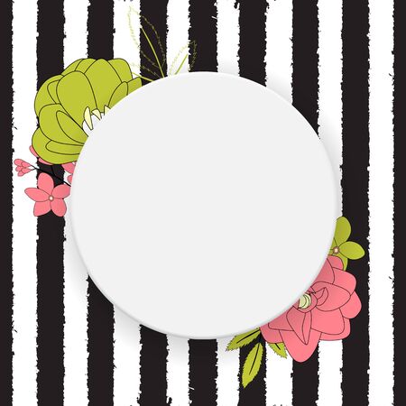 Hand drawn flower natural background. Vector Illustration EPS10のイラスト素材