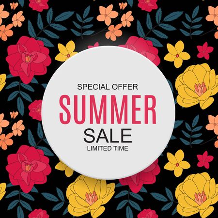 Summer Sale concept Background. Vector Illustration EPS10のイラスト素材