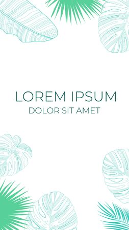 Summer Abstract  stories banner background can be use for landing page, website, mobile app, web design. Vector Illustration EPS10のイラスト素材