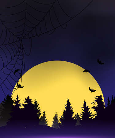 Halloween Background Template. Vector illustration EPS10のイラスト素材
