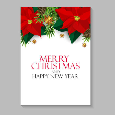 Holiday New Year and Merry Christmas Background. Vector Illustration EPS10のイラスト素材