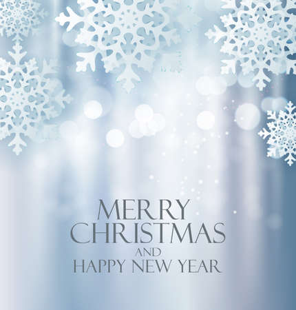 Holiday New Year and Merry Christmas Background. Vector Illustrationのイラスト素材