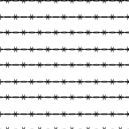Disease, conclusion barbed wire seamless pattern background. Vector Illustrationのイラスト素材