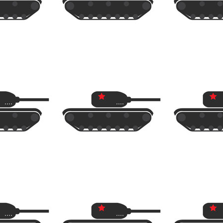 Seamless Pattern Background with tank.Vector Illustrationのイラスト素材