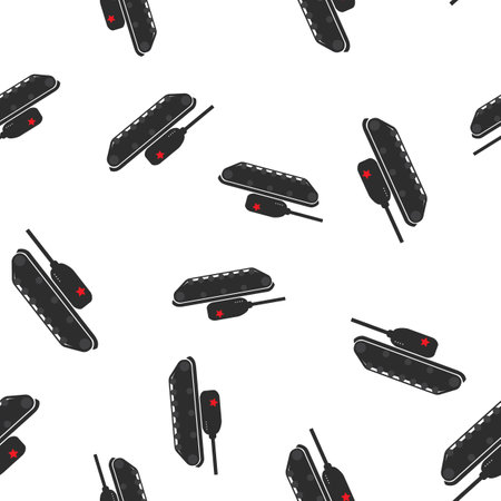 Seamless Pattern Background with tank.Vector Illustrationのイラスト素材
