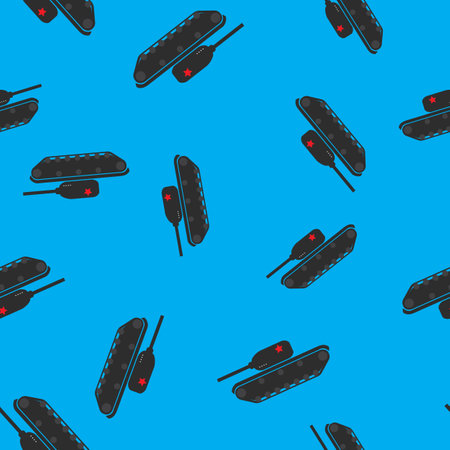 Seamless Pattern Background with tank.Vector Illustrationのイラスト素材