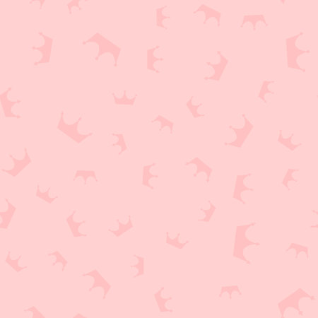Abstract Seamless pattern with king, princess crowns. Vector Illustrationのイラスト素材