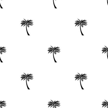 Seamless Pattern Background with Palm Vector Illustrationのイラスト素材