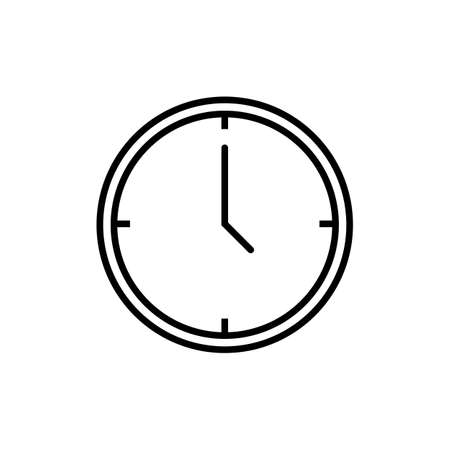 Simple Line Icon time business sign. Vector Illustrationのイラスト素材