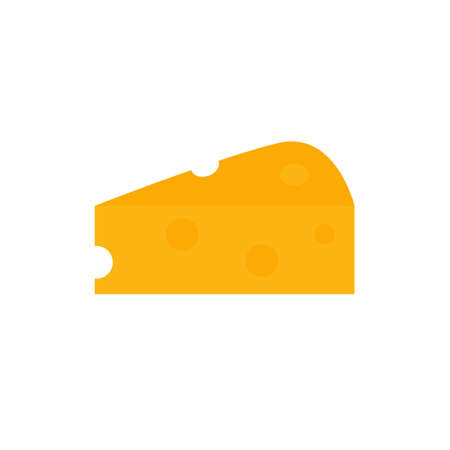Cheese Simple food icon in trendy style isolated on white background for web apps and mobile concept. Vector Illustration. EPS10のイラスト素材