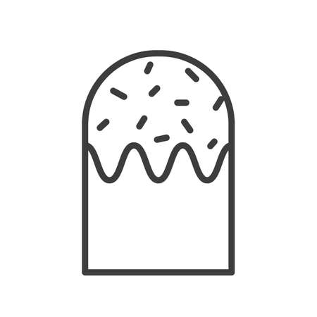 Birthday Cake. Simple food icon in trendy style isolated on white background for web apps and mobile concept. Vector Illustration. EPS10のイラスト素材