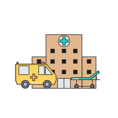 First medical aid concept medical icons in trendy line style isolated on white background for web applications and mobile concepts. Vector illustration EPS10のイラスト素材
