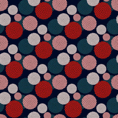 Abstract Flower Seamless Pattern Background.の写真素材