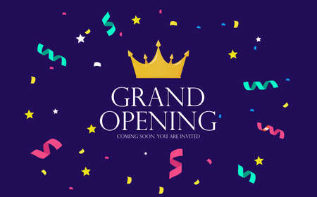 Grand Opening Luxury Invitation Banner Background. Vector Illustration EPS10のイラスト素材