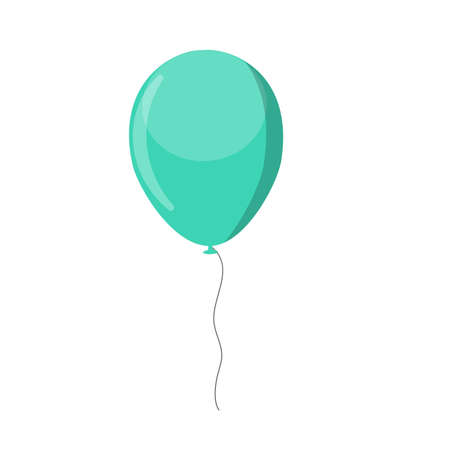 Simple holiday balloon isolated on white background. Vector Illustration EPS10のイラスト素材