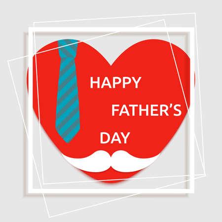 Happy Father's Day Poster Card Background Vector Illustration.のイラスト素材