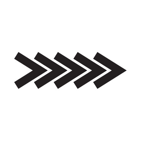 Black and white arrow. Vector Illustration.のイラスト素材