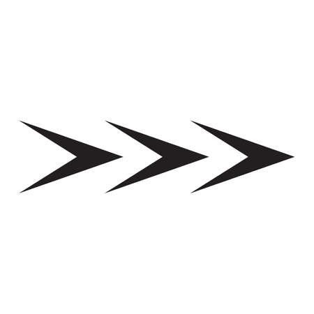 Black and white arrow. Vector Illustration.のイラスト素材