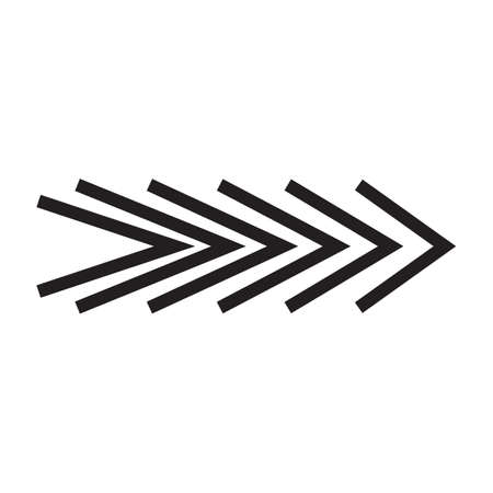 Black and white arrow. Vector Illustration.のイラスト素材