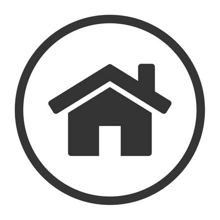 Home simple flat icon, web homepage symbol. Vector illustration EPS10のイラスト素材