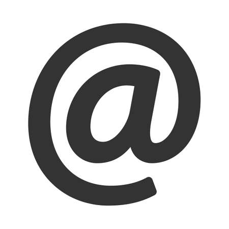 Email simple flat icon, mail support symbol. Write us concept. Vector illustration EPS10のイラスト素材