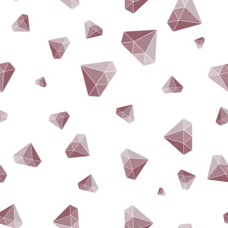 Diamond simple seamless pattern background. Vector Illustrationのイラスト素材