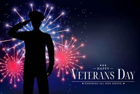 USA Veterans Day Poster. Vector Illustration EPS10のイラスト素材