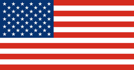 National flag of America. USA banner close up. Vector Illustrationのイラスト素材