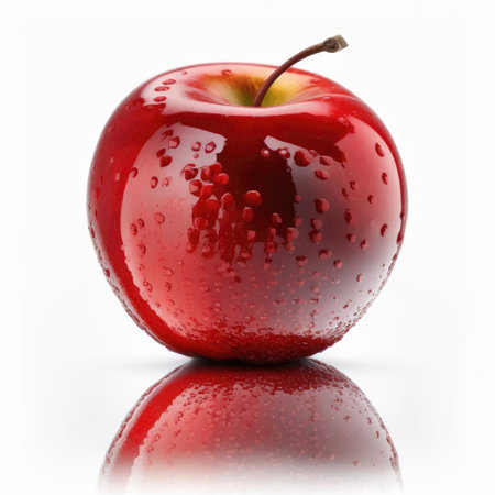 Red Apple Isolated Illustration AI Generativeの素材