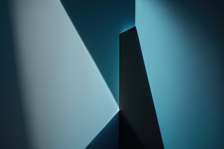 Minimal abstract blue background for product presentation. Illustration Generative AIの素材