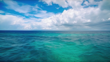 blue ocean background. Illustration Generative AIの素材