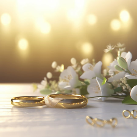 Abstract wedding background. Illustration Generative AIの素材