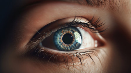 human eye. Illustration Generative AIの素材