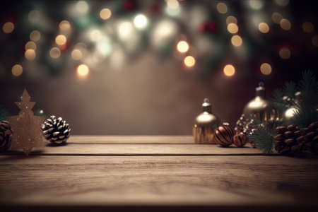 Fabulous Merry Christmas red empty background. AI Generative Illustrationの素材