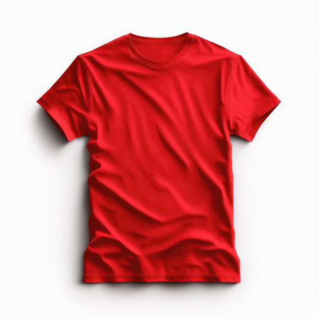 Red T-Shirt isolated on white. Illustration Generative AIの素材