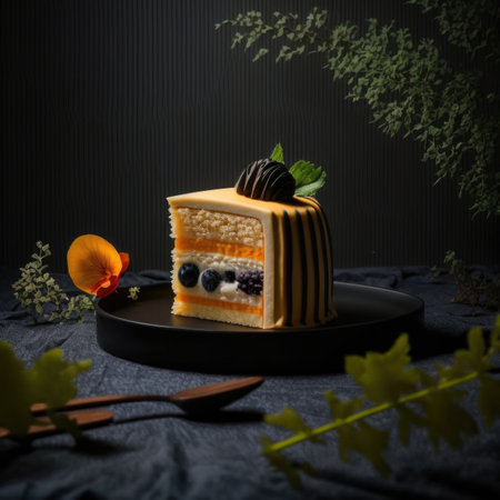 Bento cake. Illustration Generative AIの素材